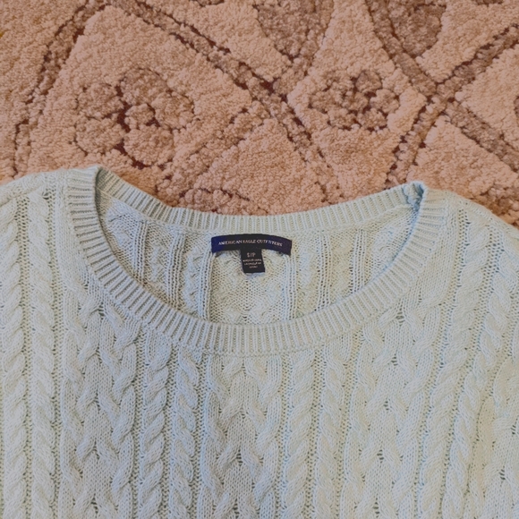 American Eagle Outfitters Sweater size small pastel green - Picture 2 of 3